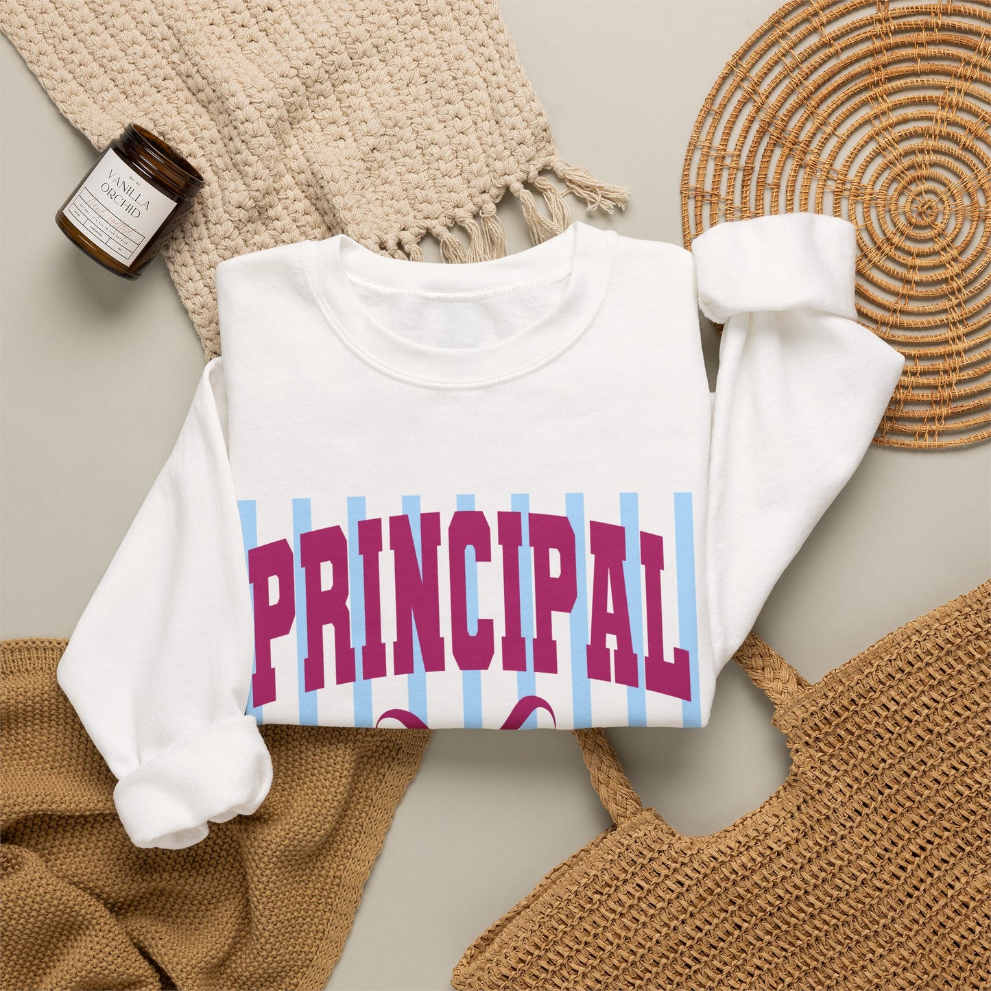 Principal Crewneck Sweatshirt — Cute School Administrator Gift