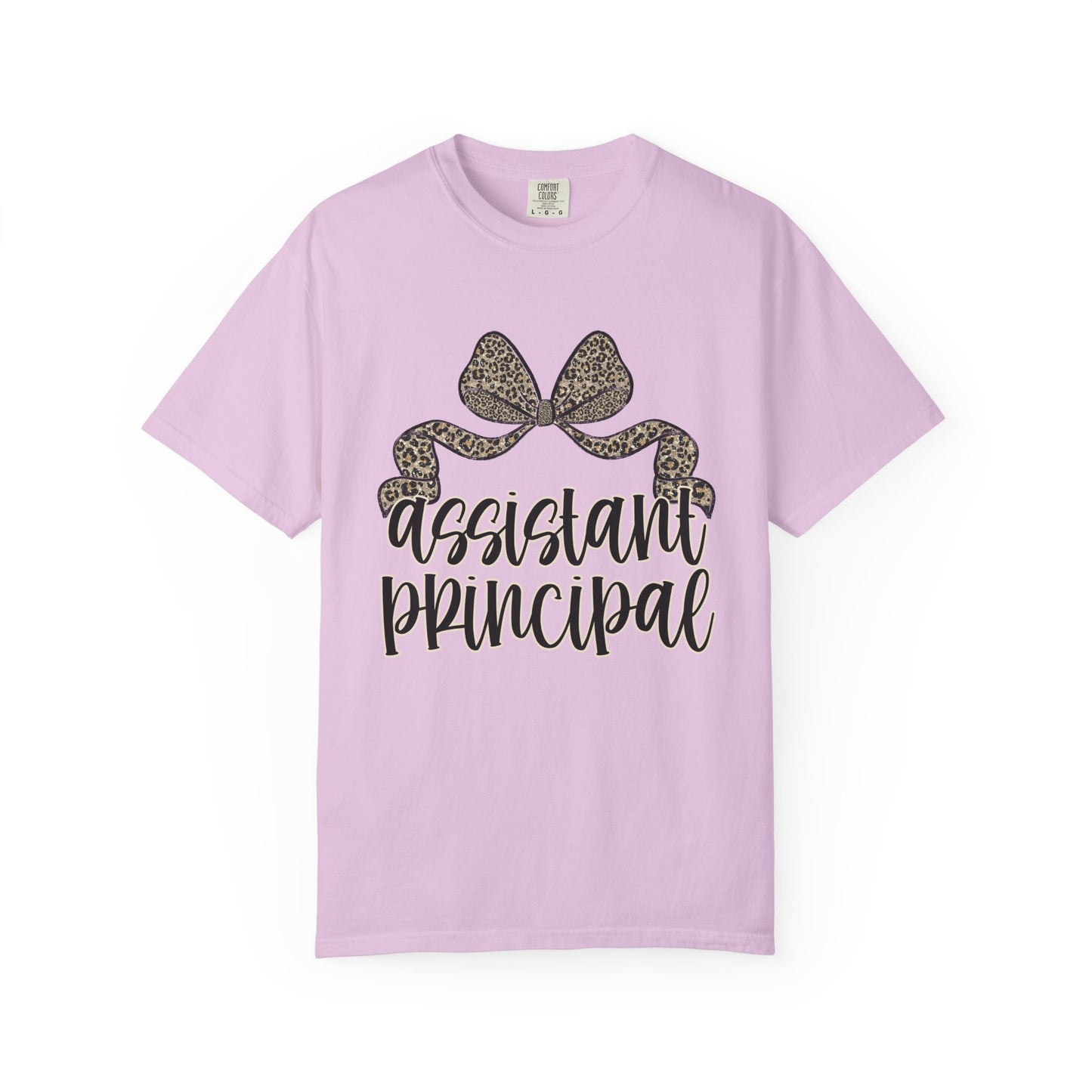 Assistant Principal Leopard Bow T-Shirt