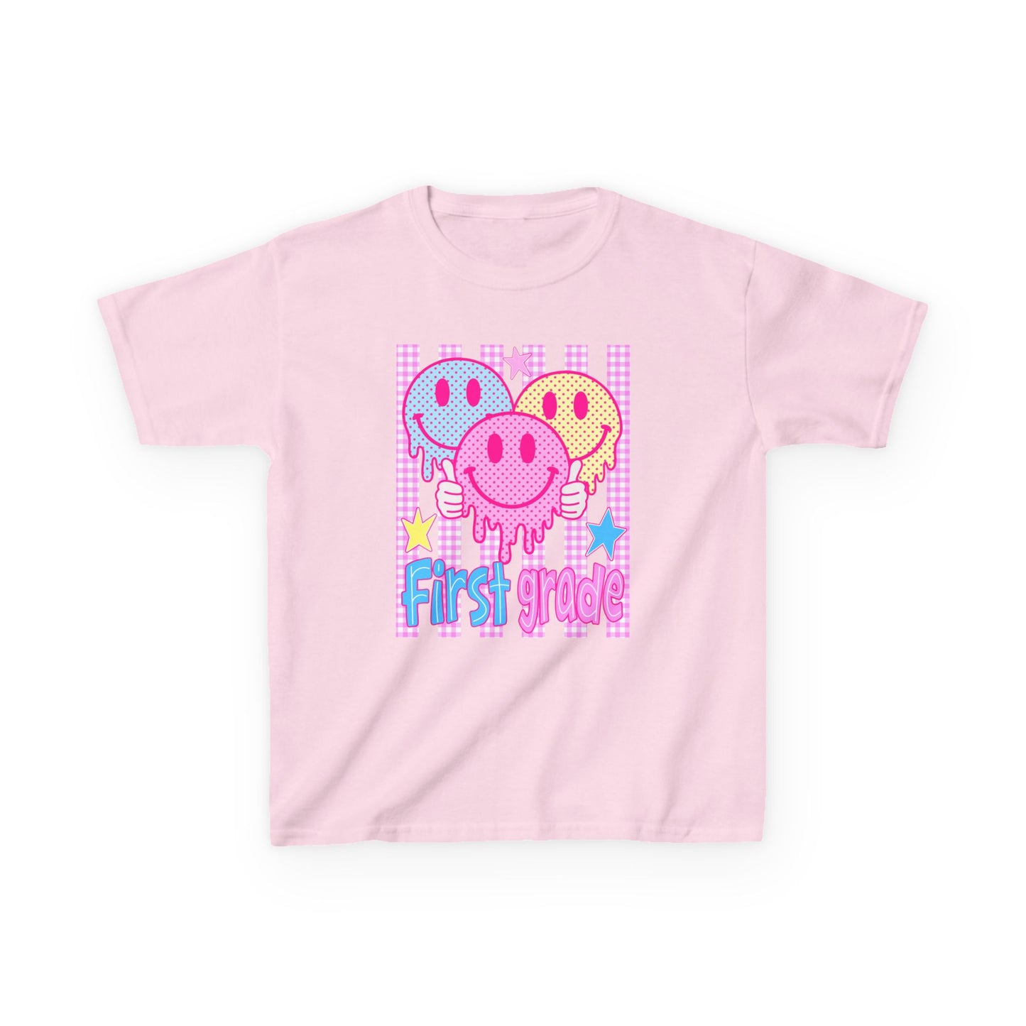 First Grade Smiley Faces Kids T-Shirt