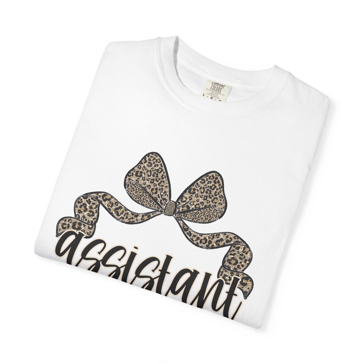 Assistant Principal Leopard Bow T-Shirt
