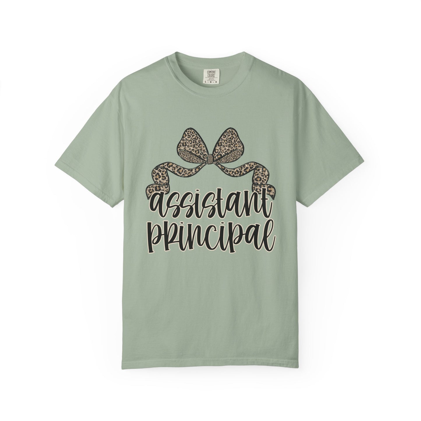 Assistant Principal Leopard Bow T-Shirt