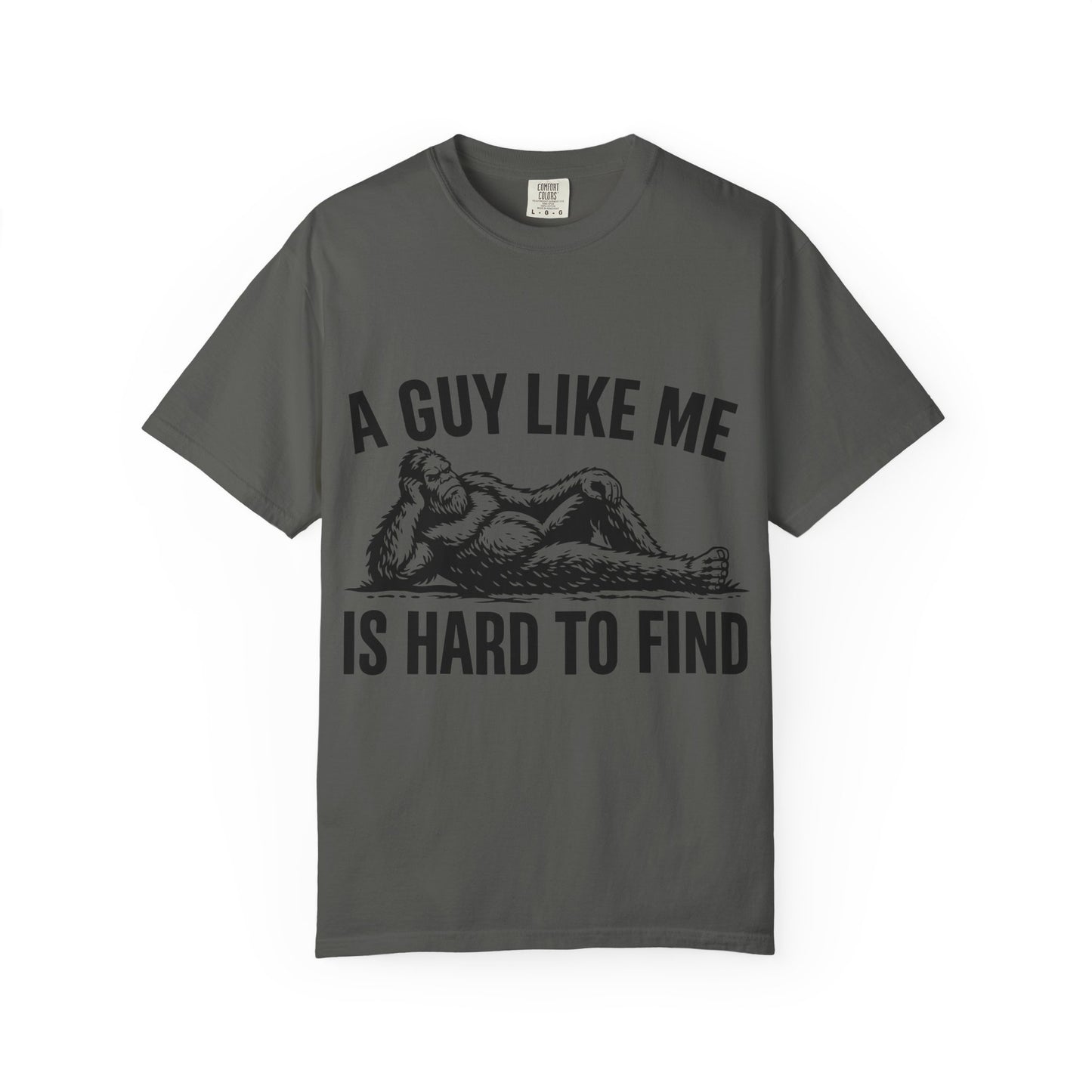 Graphic T-Shirt — “A Guy Like Me Is Hard to Find” Vintage Reclining Figure Tee