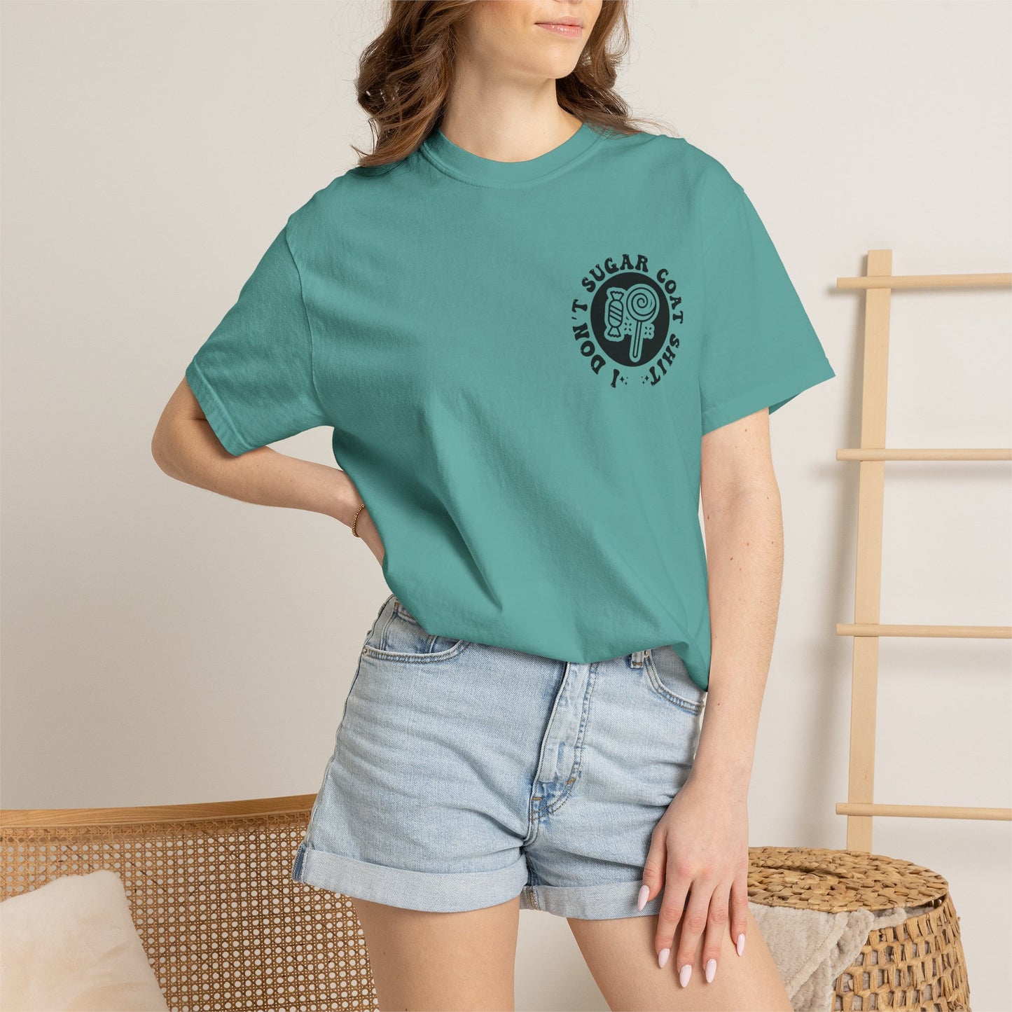 I Don't Sugar-Coat Shit T-Shirt — Bold Graphic Tee with Candy Design