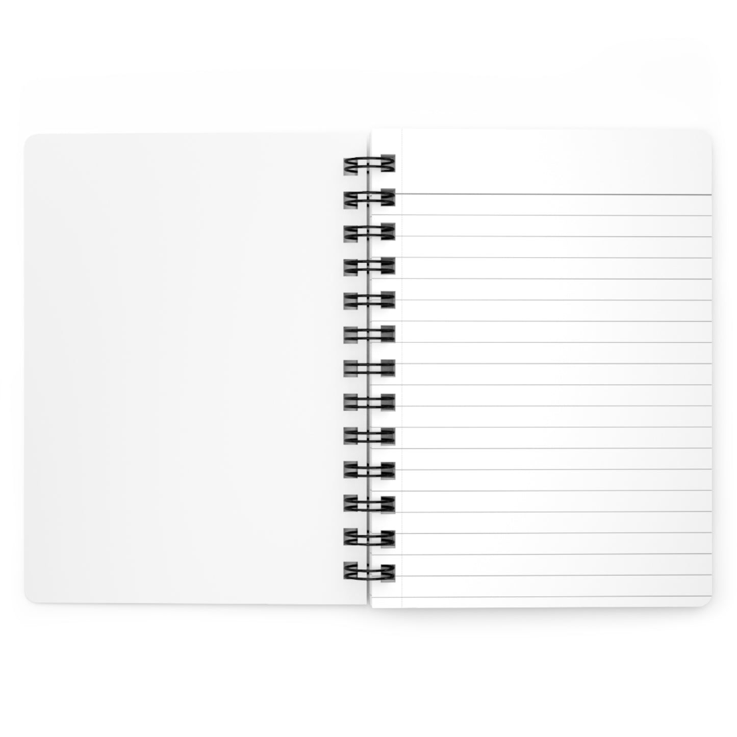 Spiral Notebook — Retro 80s Memphis Pattern in Teal & Pink