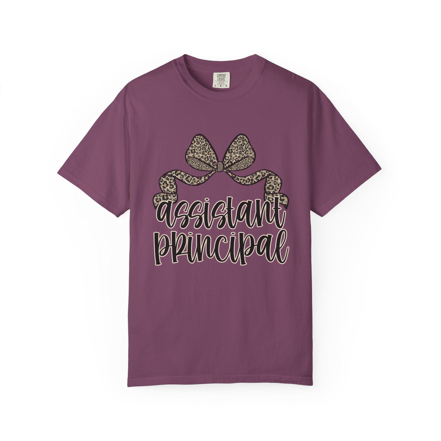 Assistant Principal Leopard Bow T-Shirt