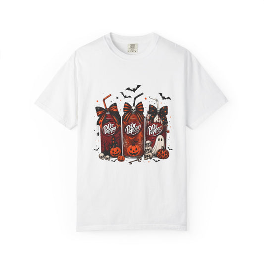 Halloween Dr Pepper Candy Bar T-Shirt — Cute Spooky Soda & Pumpkin Graphic Tee
