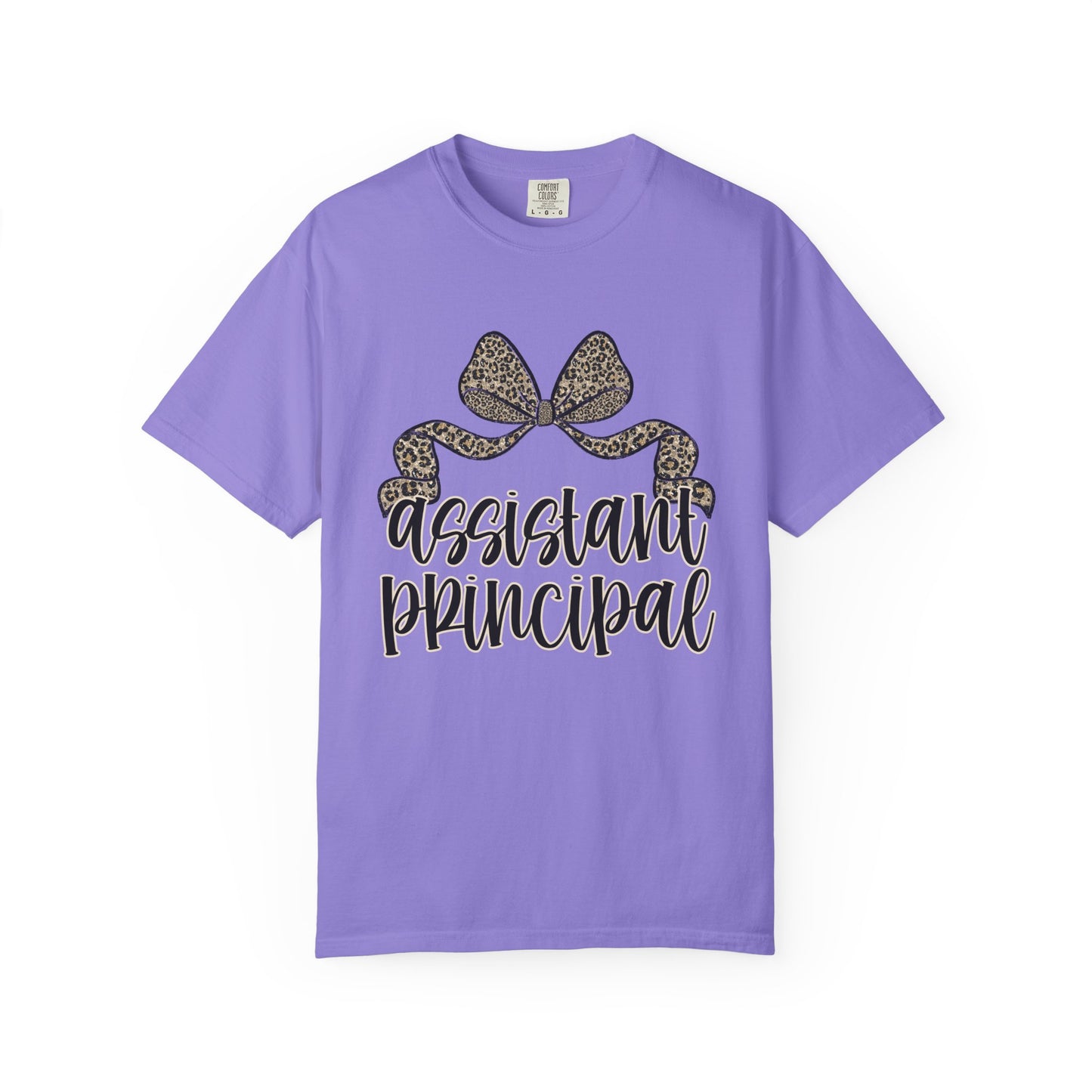 Assistant Principal Leopard Bow T-Shirt