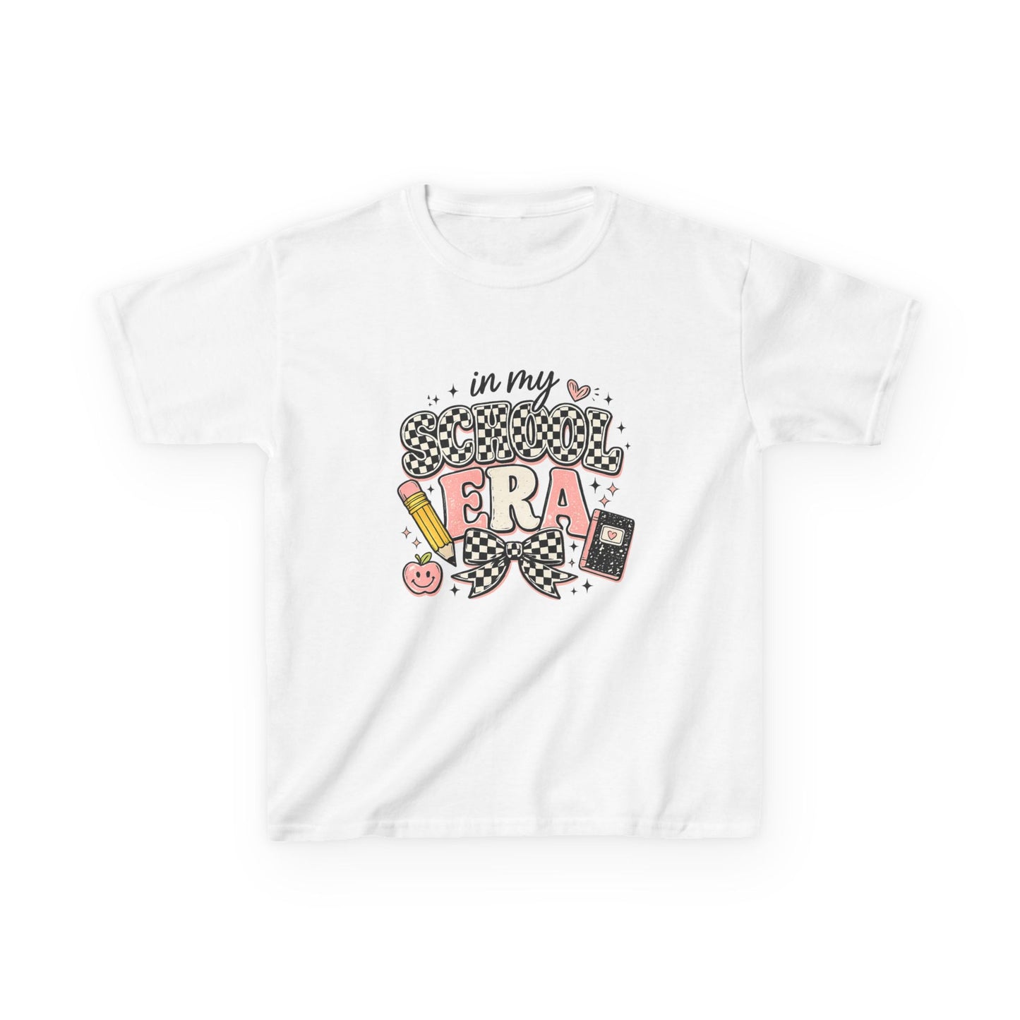 Kids Tee — "In My School Era" Cute Back-to-School Graphic T-Shirt