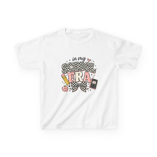 Kids Tee — "In My School Era" Cute Back-to-School Graphic T-Shirt