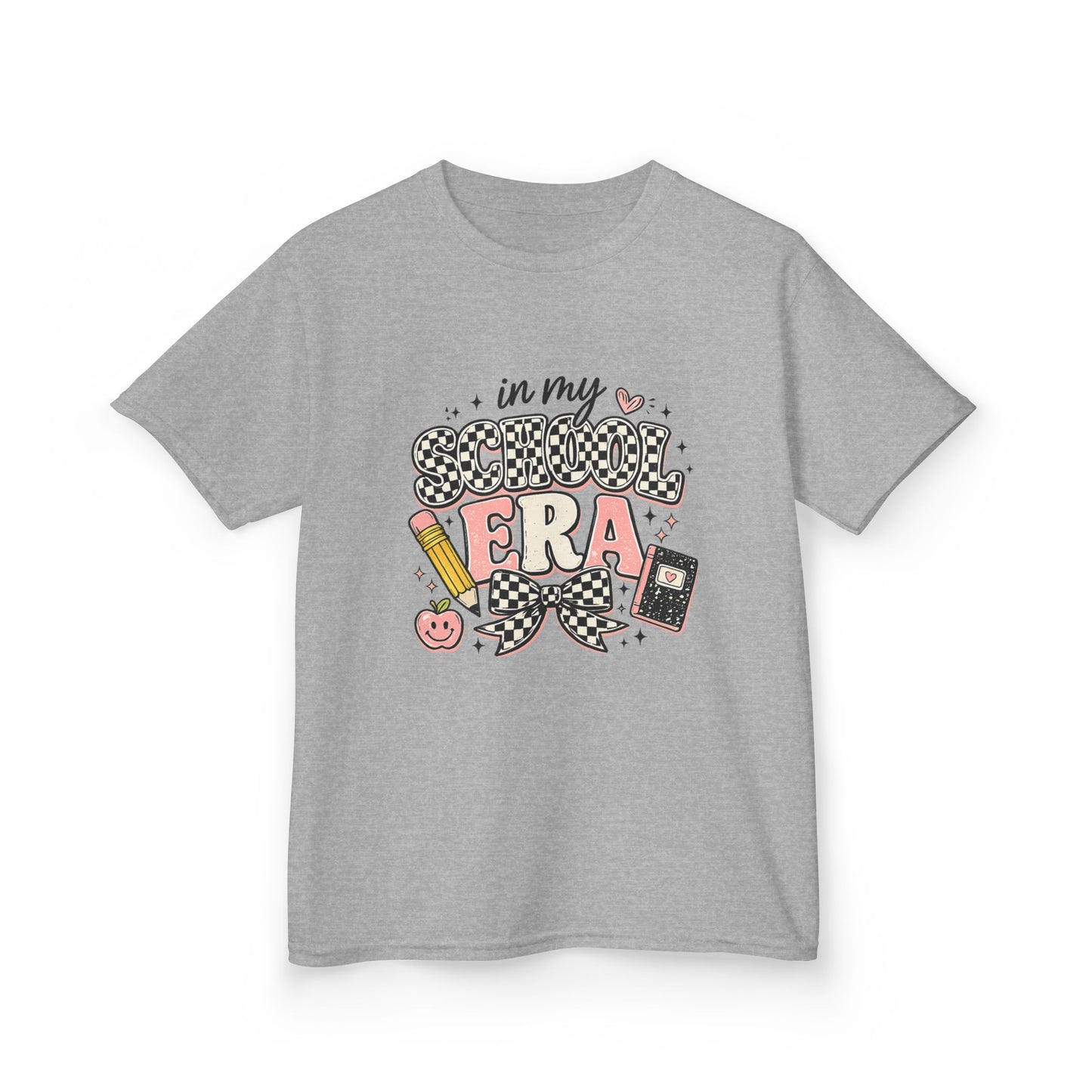 Kids Tee — "In My School Era" Cute Back-to-School Graphic T-Shirt