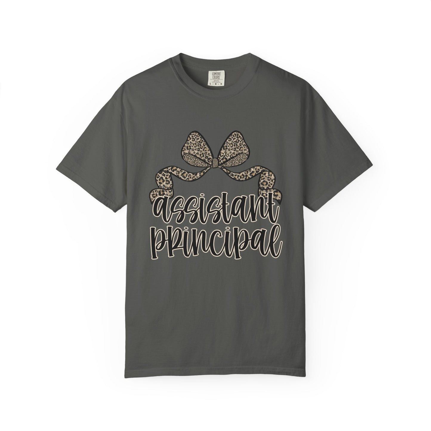 Assistant Principal Leopard Bow T-Shirt
