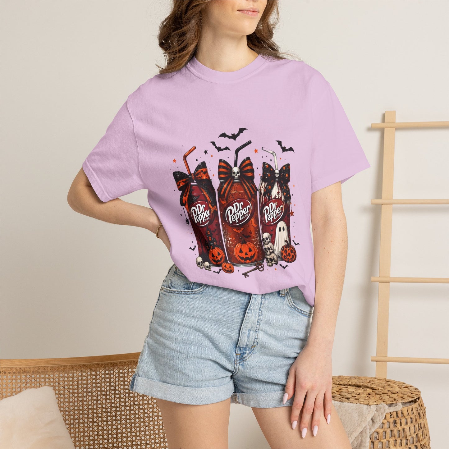 Halloween Dr Pepper Candy Bar T-Shirt — Cute Spooky Soda & Pumpkin Graphic Tee