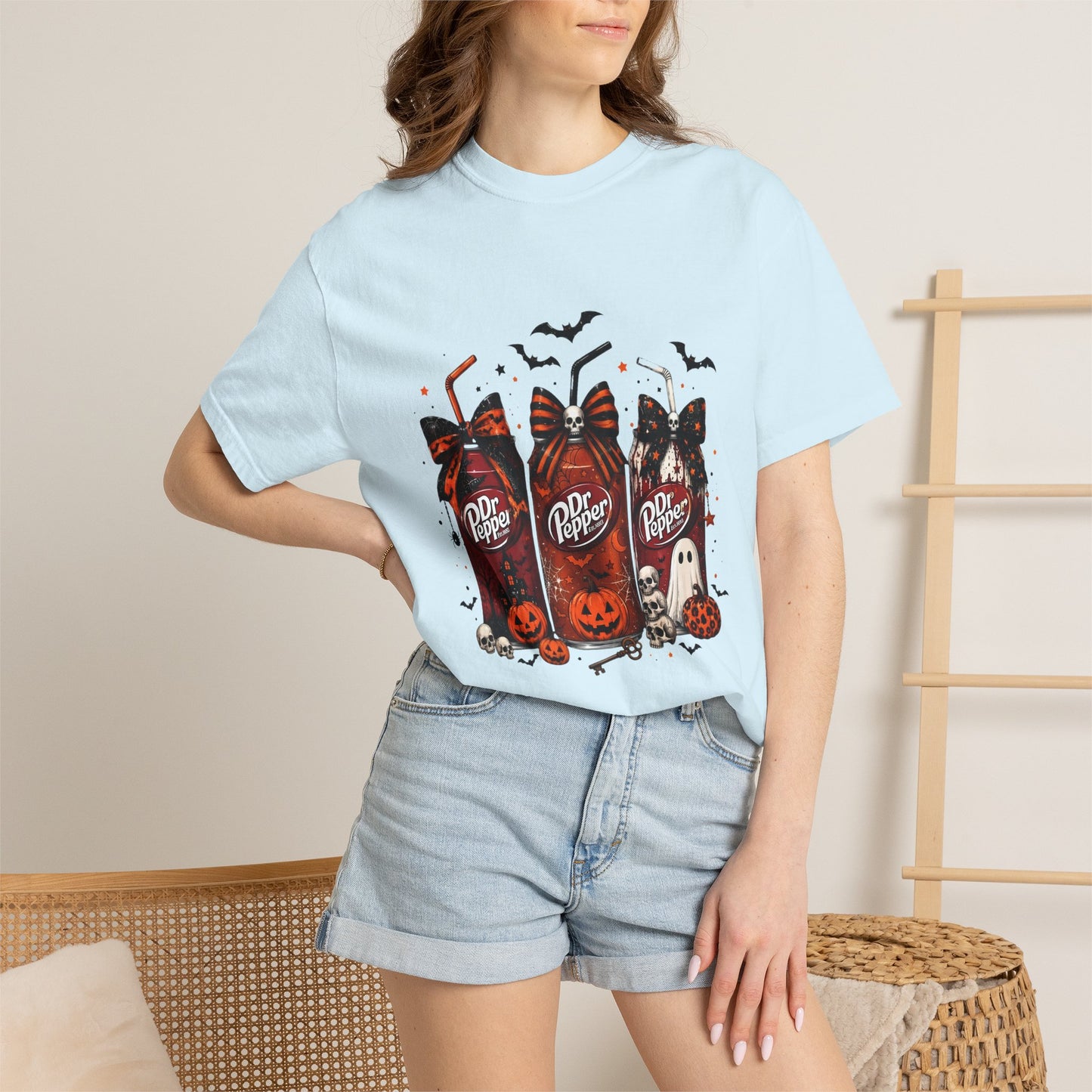 Halloween Dr Pepper Candy Bar T-Shirt — Cute Spooky Soda & Pumpkin Graphic Tee