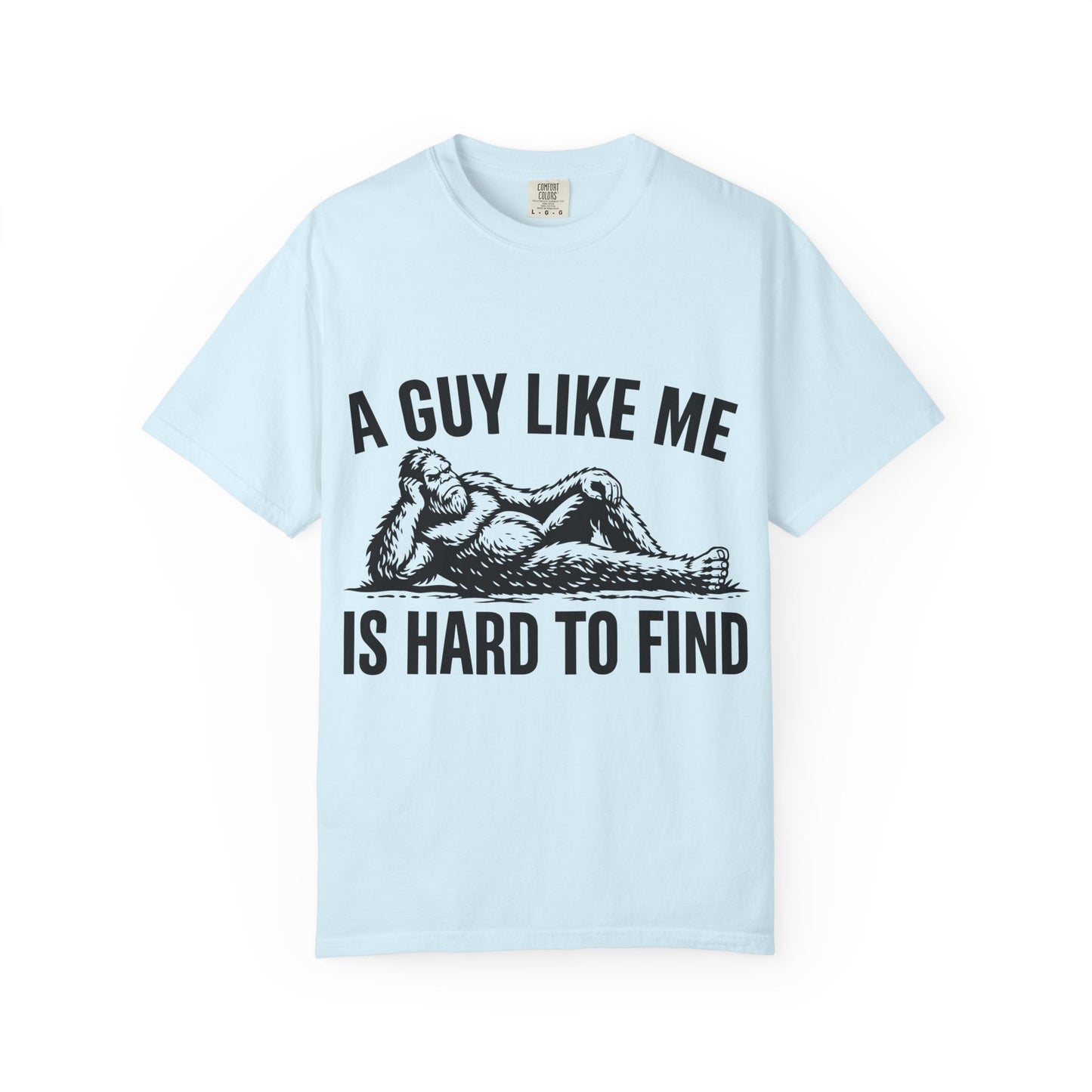 Graphic T-Shirt — “A Guy Like Me Is Hard to Find” Vintage Reclining Figure Tee