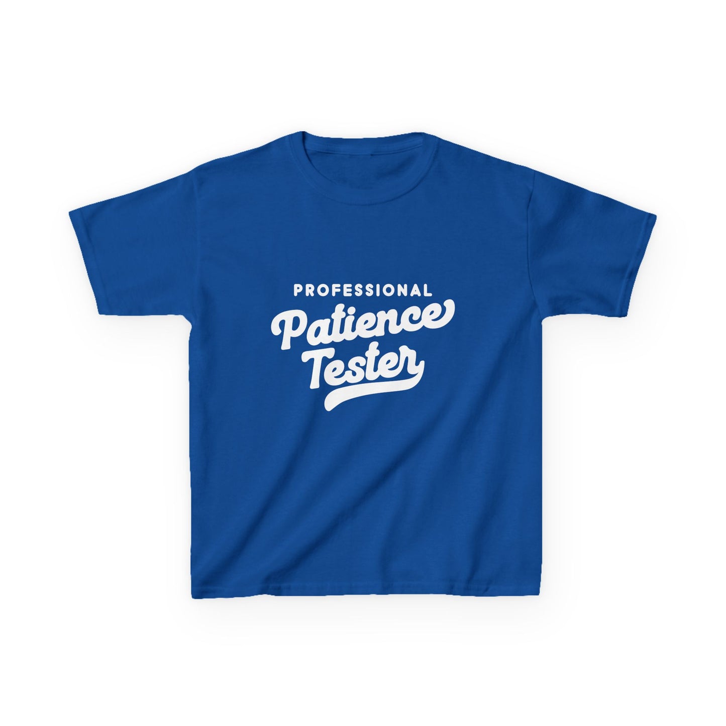 Kids T‑Shirt — "Professional Patience Tester" Funny Graphic Tee for Children