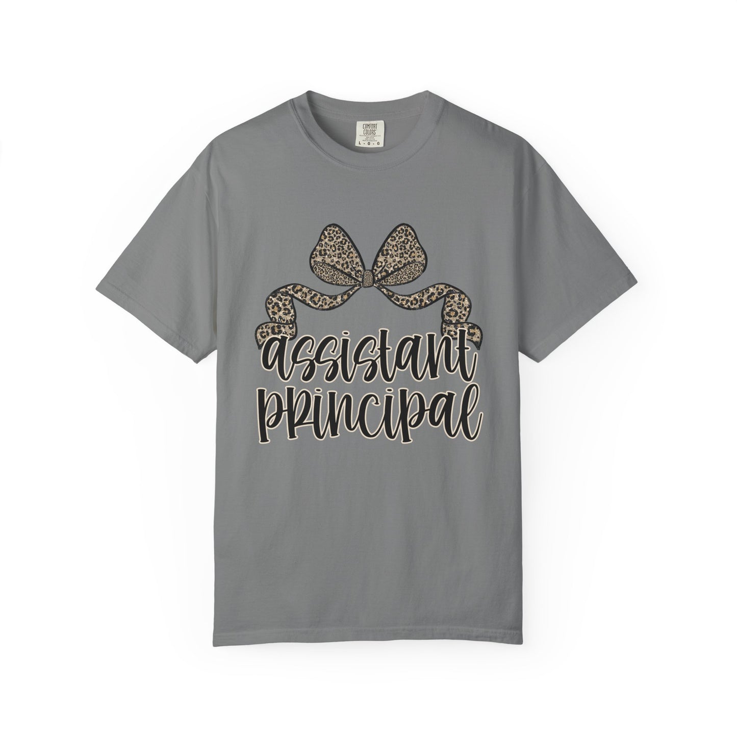 Assistant Principal Leopard Bow T-Shirt