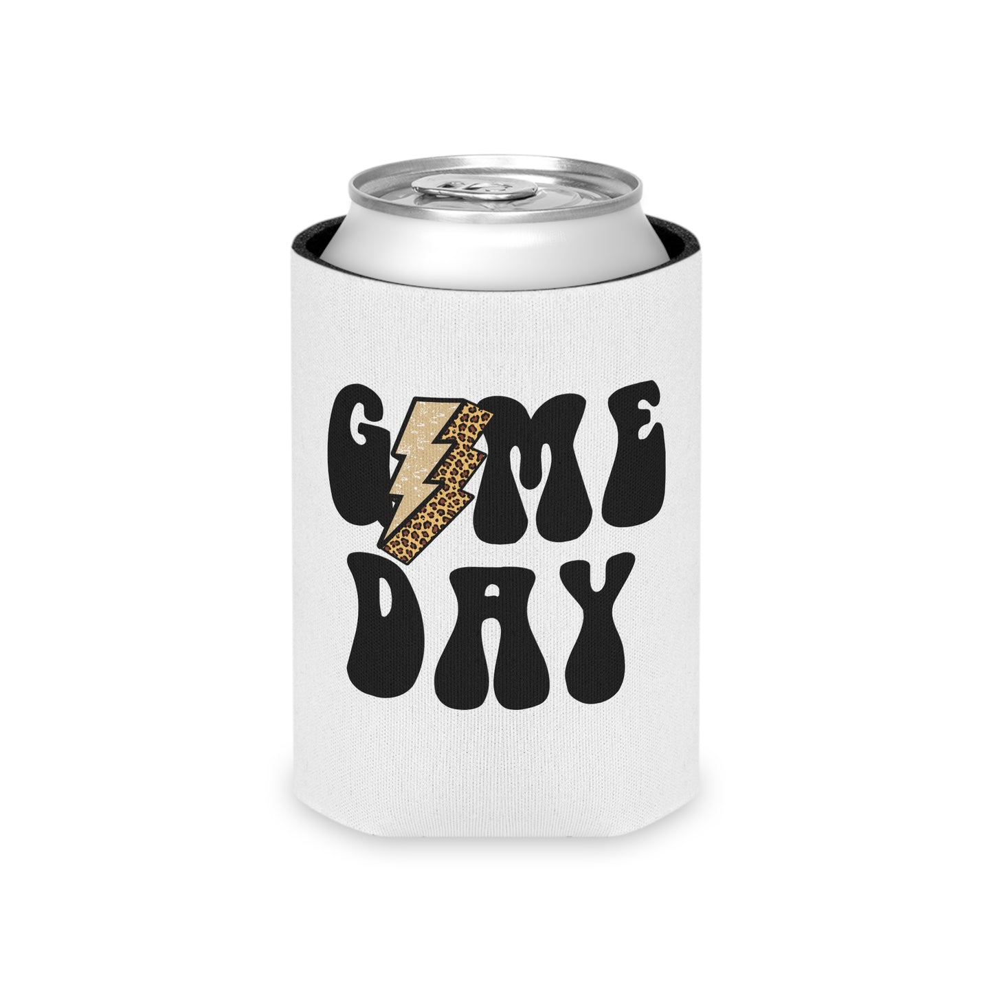 Game Day Can Cooler – Retro Lightning Beer Koozie