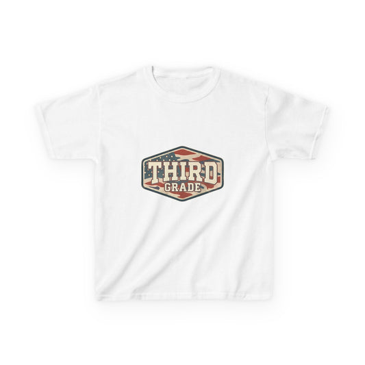 Third Grade Vintage Kids T-Shirt — Retro School Shirt for Back to School